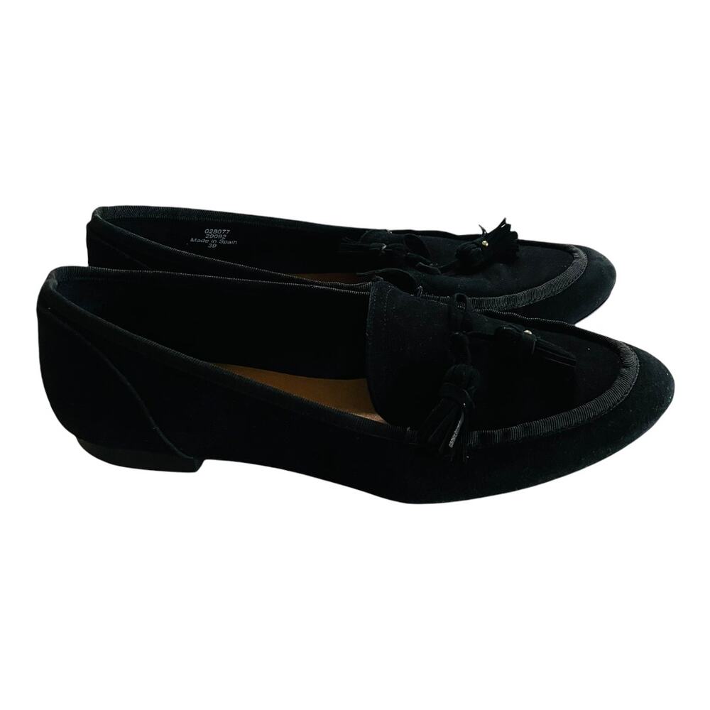 Office London Retro Black Leather Suede Loafers Size 39 - Picture 4 of 13
